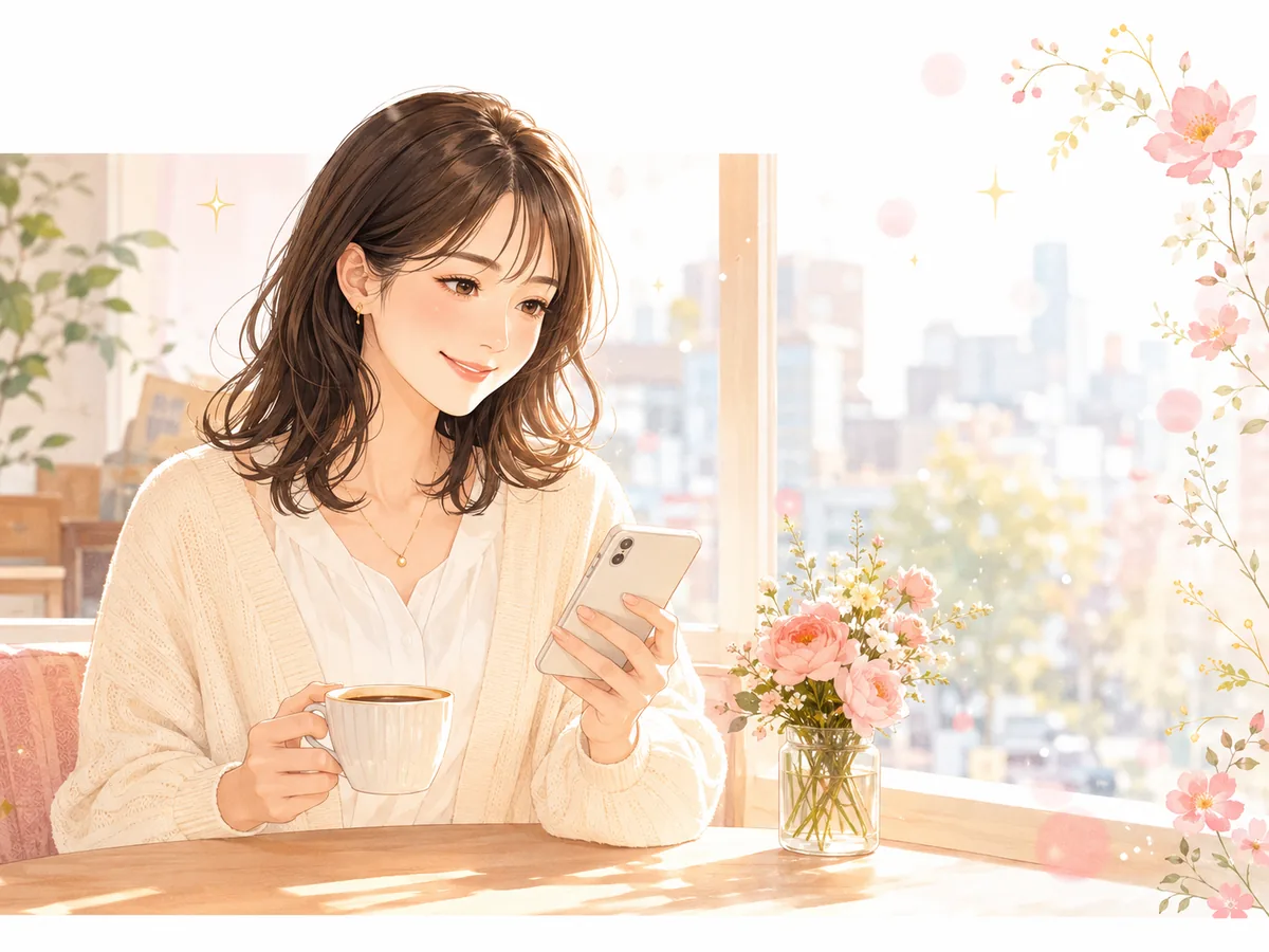 30代女性が前向きに婚活を始めるシーン